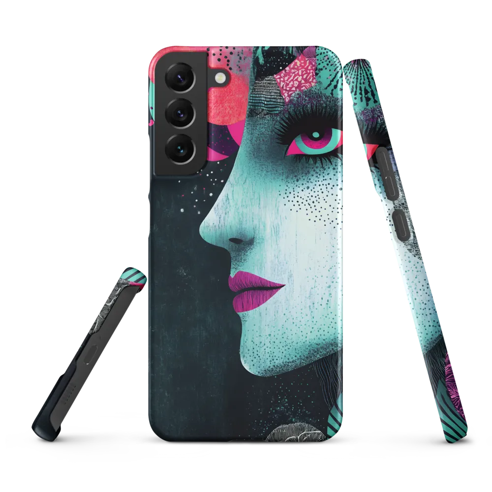 Mystical Beauty in Blue and Pink | Phone Case |  S22 Plus | Snap Case | Matte