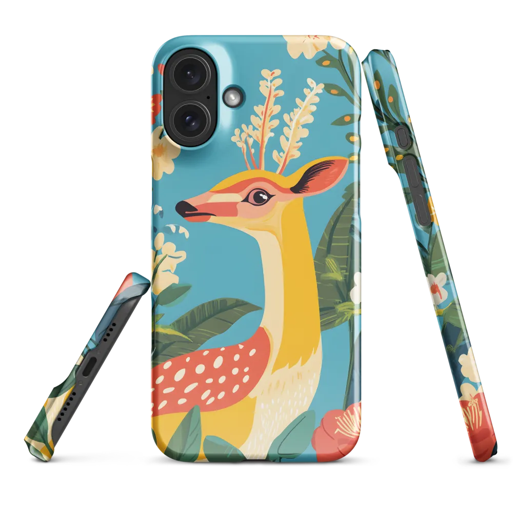 Serene Majesty: A Vibrant Deer Amidst Flora