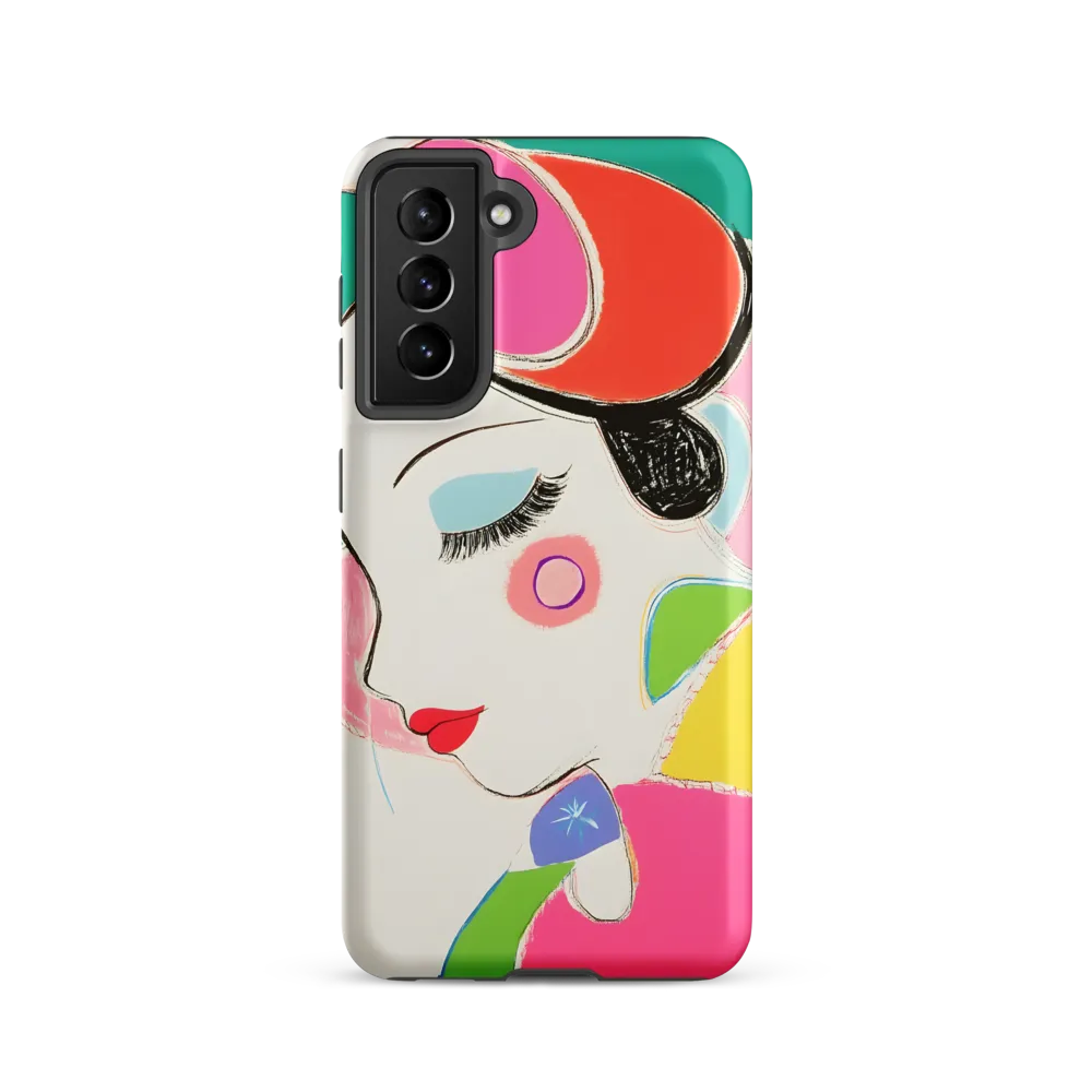 Whimsical Portrait in Colorful Abstraction