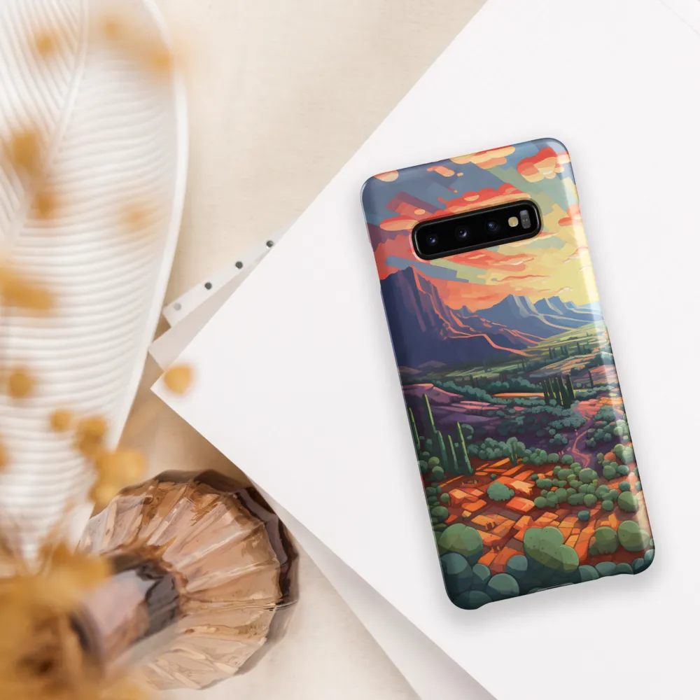 Desert Serenity at Dusk | Phone Case |  S10 Plus | Snap Case | Matte