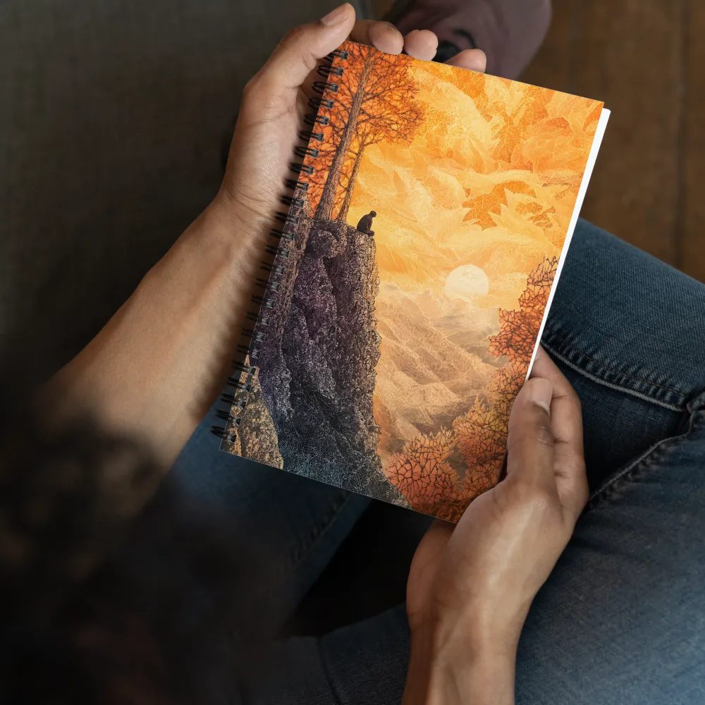 Solitude at Sunset | Spiral Notebook