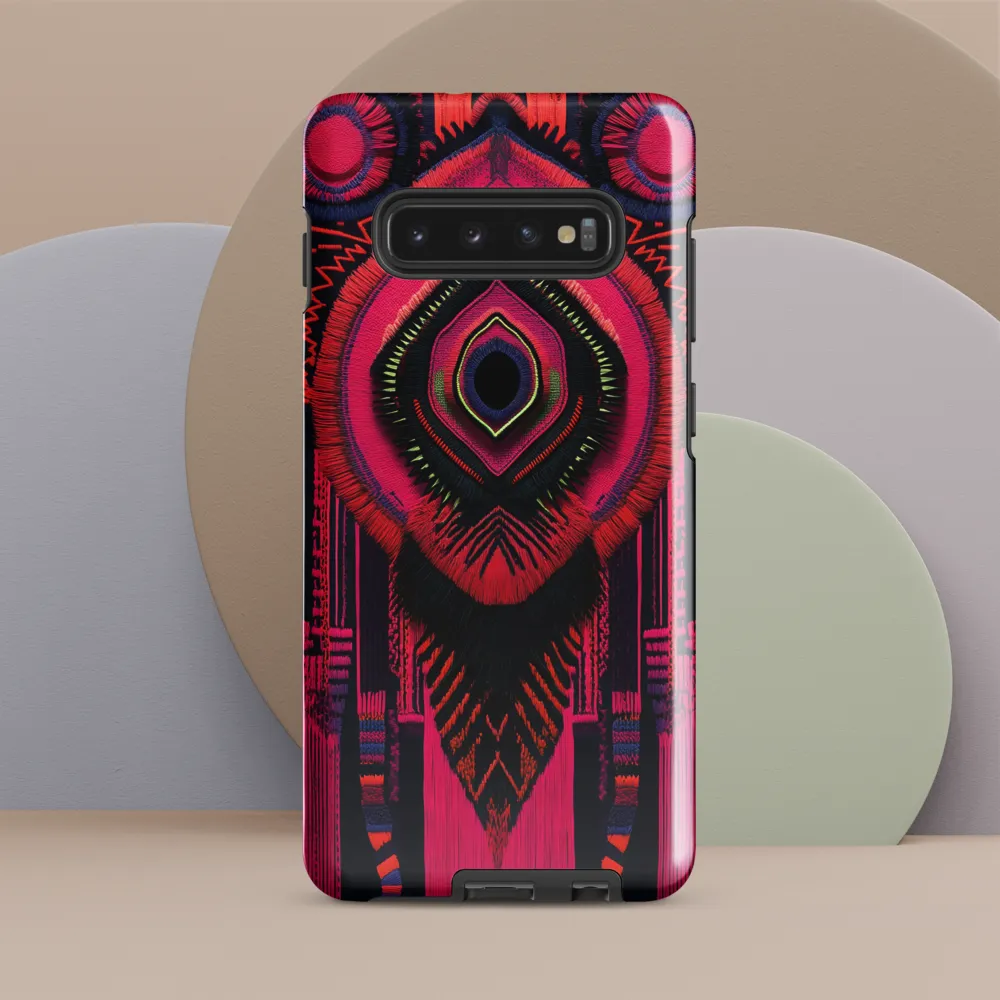 Mystic Mandala in Thread | Phone Case |  S10 Plus | Tough Case | Glossy