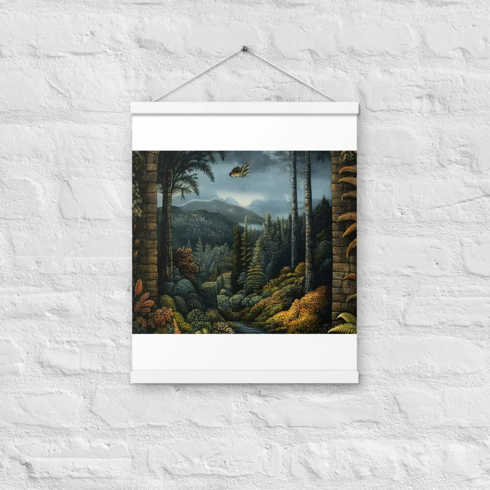Whispers of the Enchanted Forest | Poster With White Wood Hanger | 16″×20″