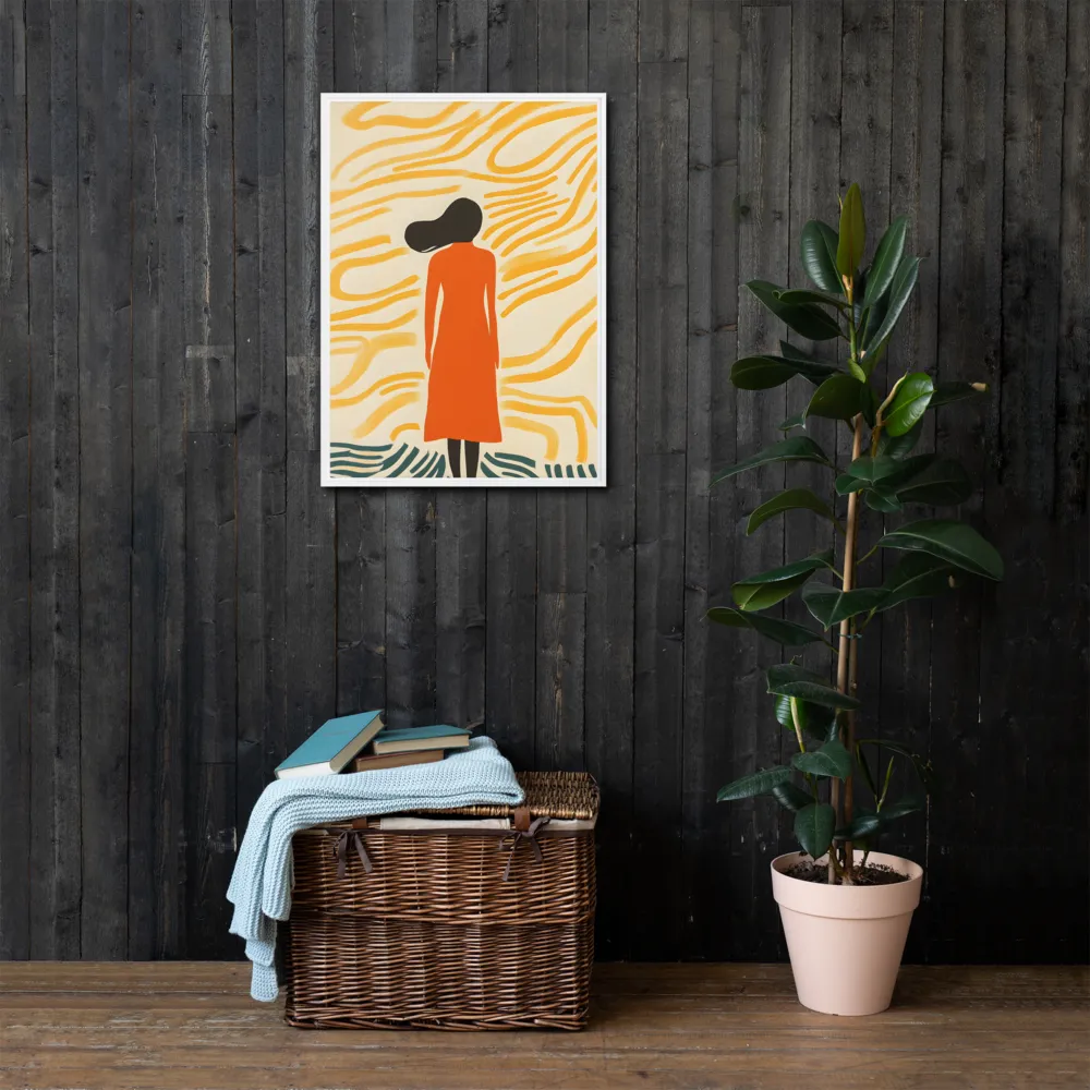Connection to Serenity | Canvas with White Frame | 20″×28″
