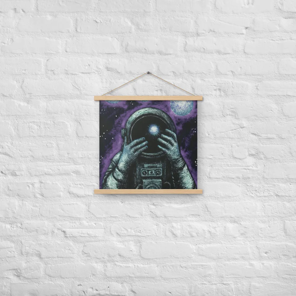 Beyond the Stars | Poster With Oak Wood Hanger | 18″×18″
