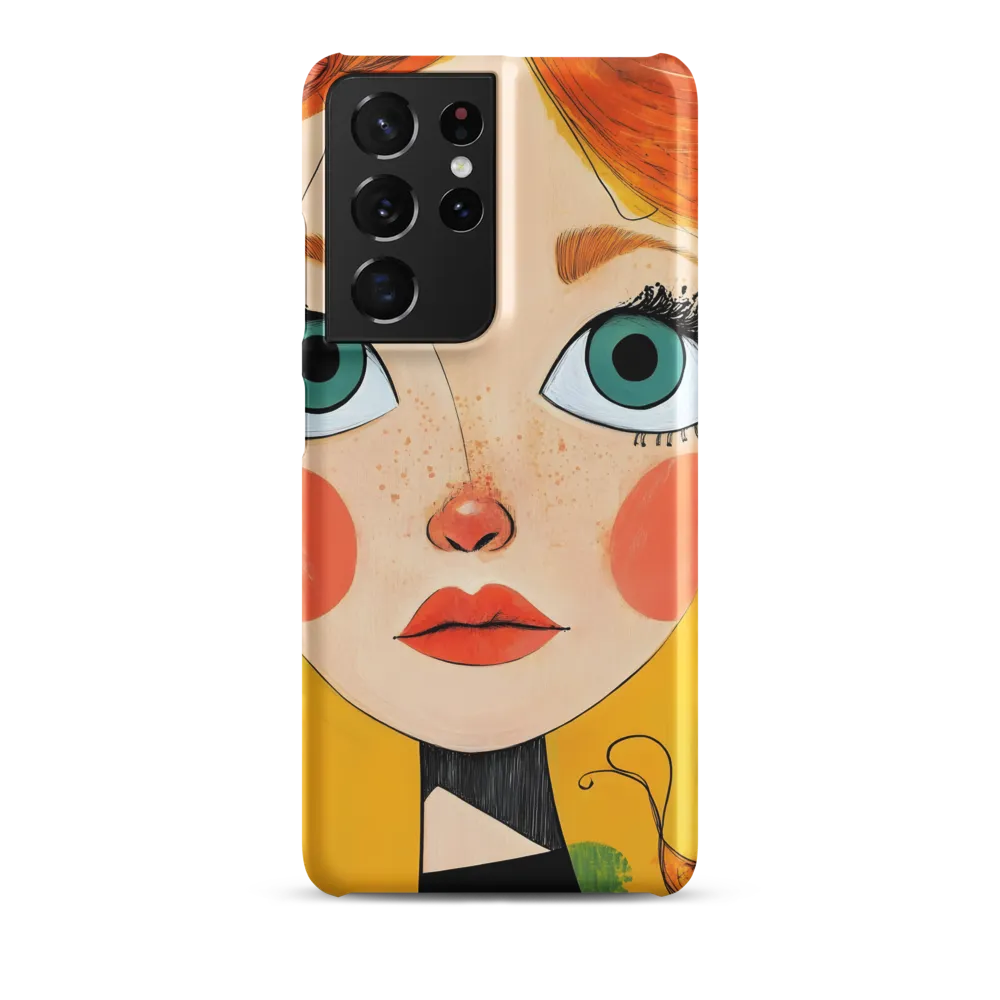 Whimsical Portrait of a Girl | Phone Case |  S21 Ultra | Snap Case | Matte
