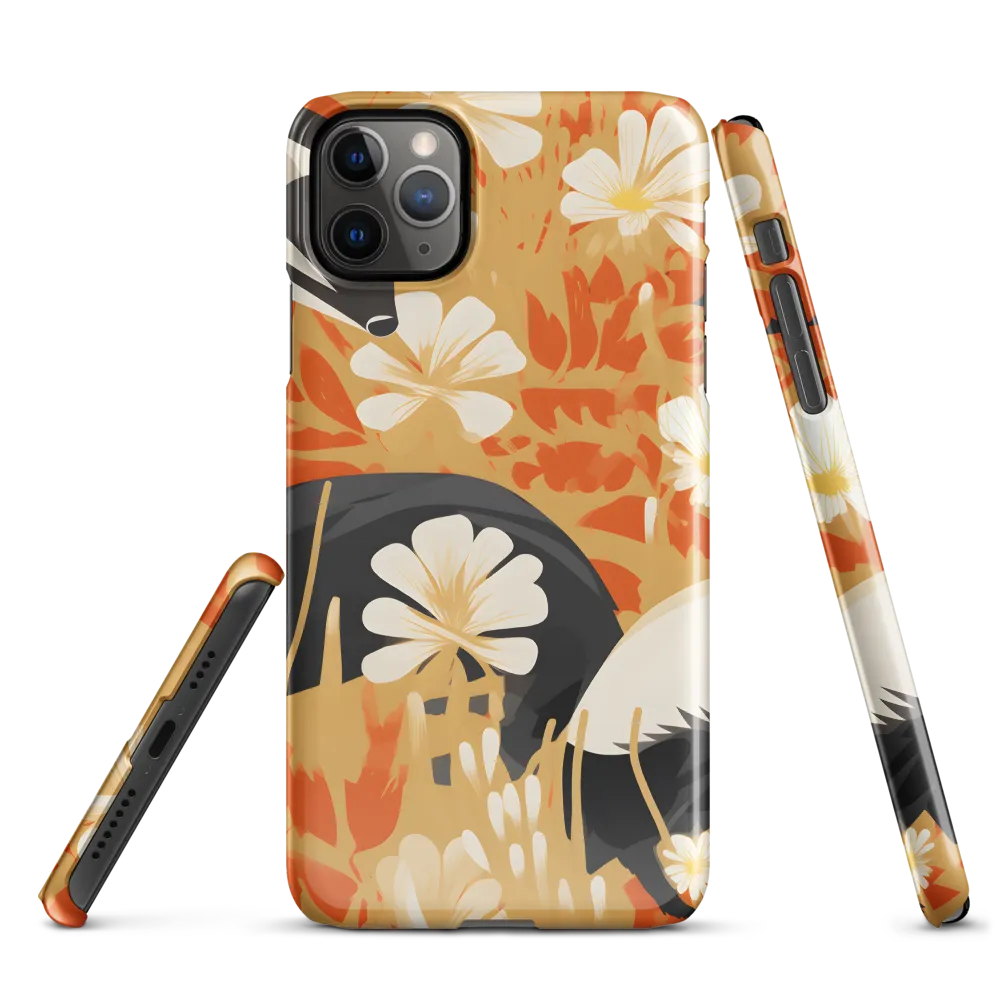 Whimsical Badgers in Bloom | Phone Case |  11 Pro Max | Snap Case | Glossy