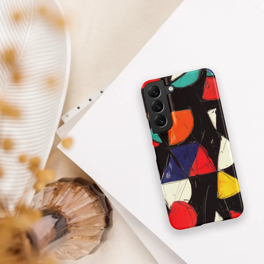 Vibrant Geometric Symphony | Phone Case |  S22 | Snap Case | Matte