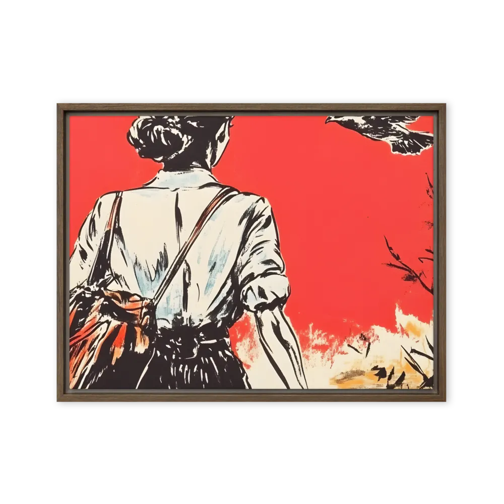 Journey Beyond the Horizon | Canvas with Brown Frame | 18″×24″