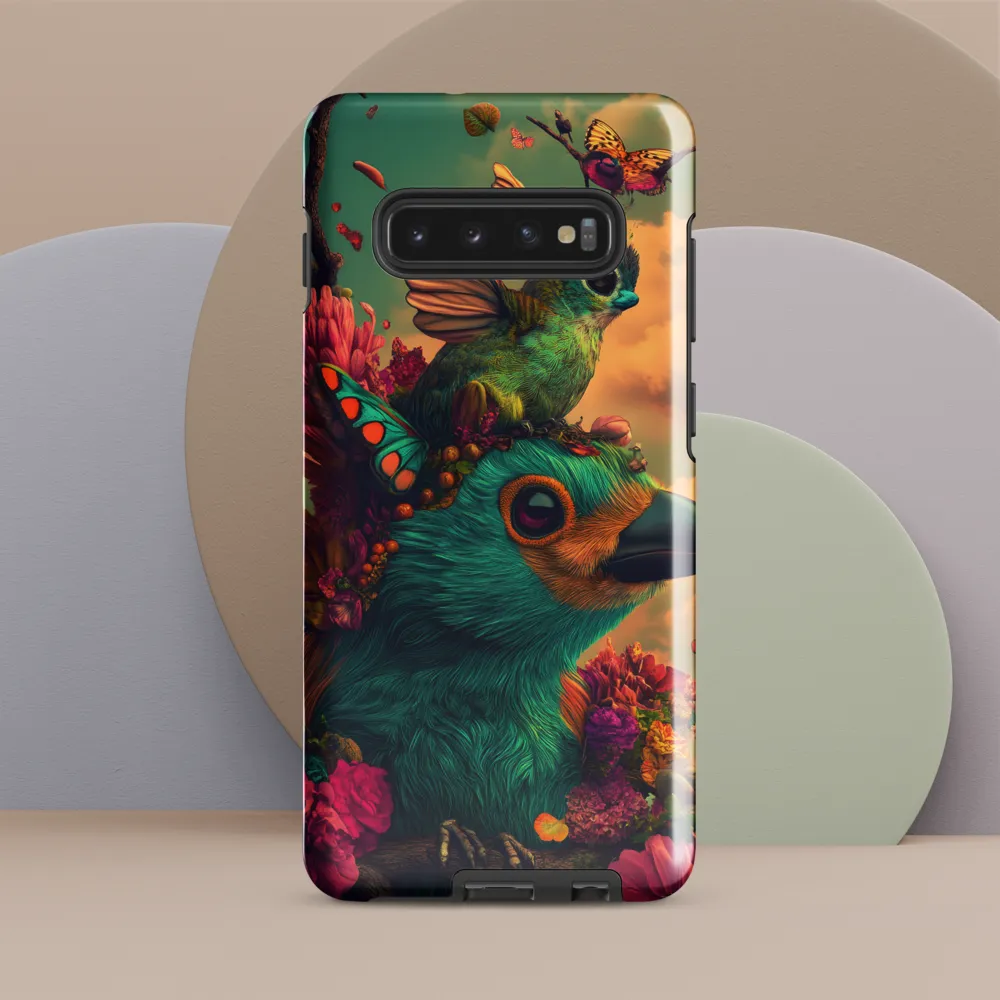 Whimsical Avian Fantasy | Phone Case |  S10 Plus | Tough Case | Glossy