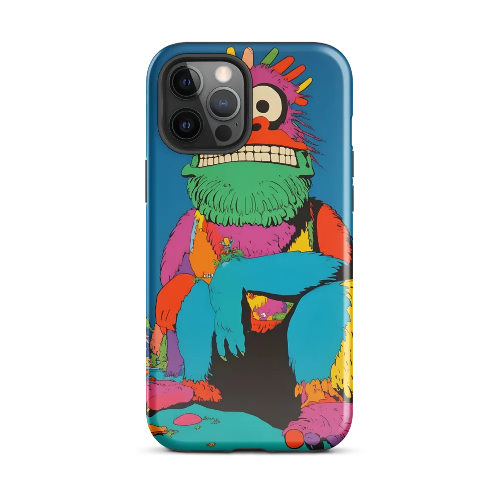 Whimsical Giant: A Playful Monster Encounter | Phone Case |  12 Pro Max | Tough Case | Glossy