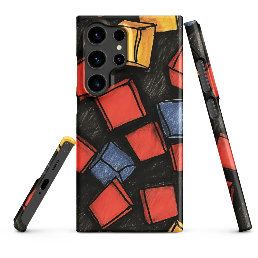 Vibrant Geometry in Motion | Phone Case |  S24 Ultra | Snap Case | Matte