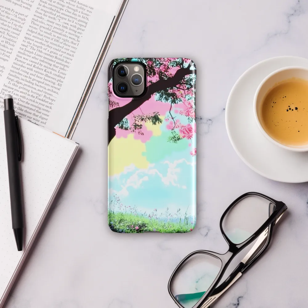 Pastel Dreams: A Surreal Tree Landscape | Phone Case |  11 Pro Max | Snap Case | Glossy