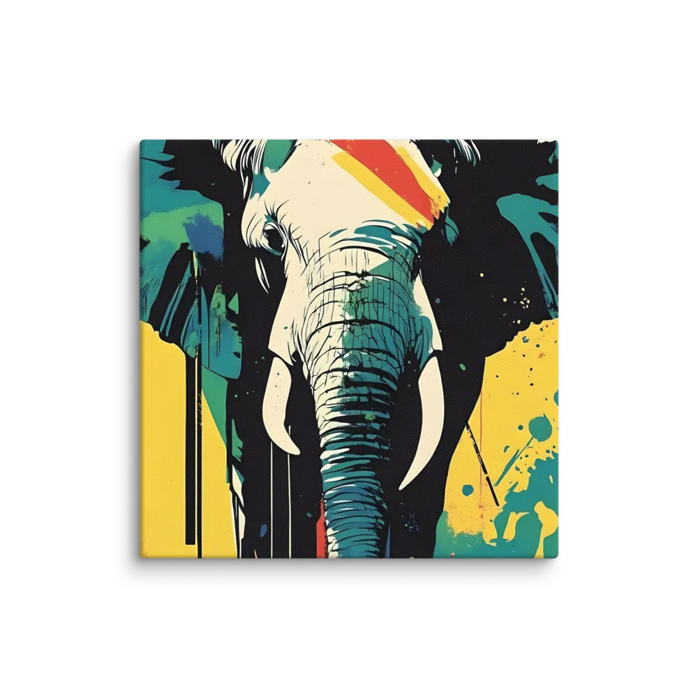 Elegance of the Wild: A Colorful Harmony | Canvas | 16″×16″