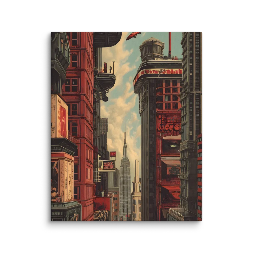 A Glimpse of Tomorrow: Urban Ambition | Canvas | 24″×30″