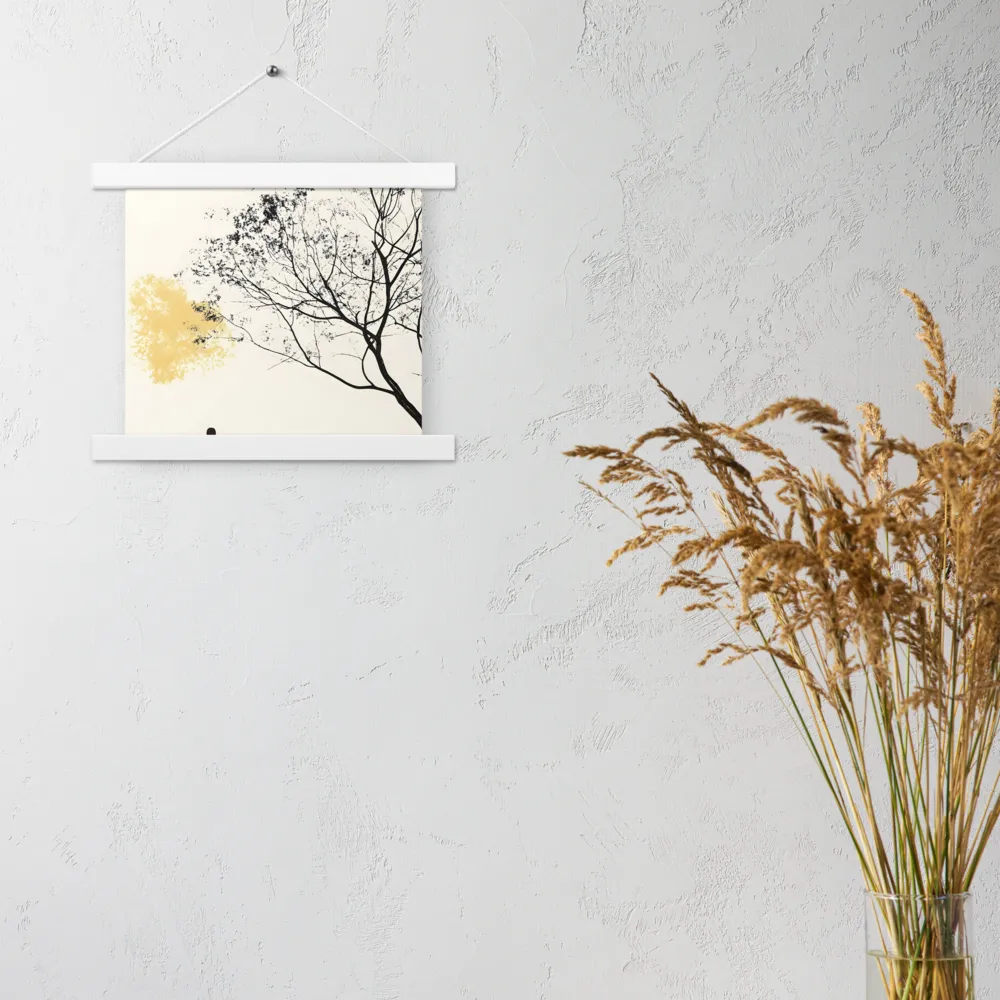 Whispers of Solitude | Poster With White Wood Hanger | 10″×10″