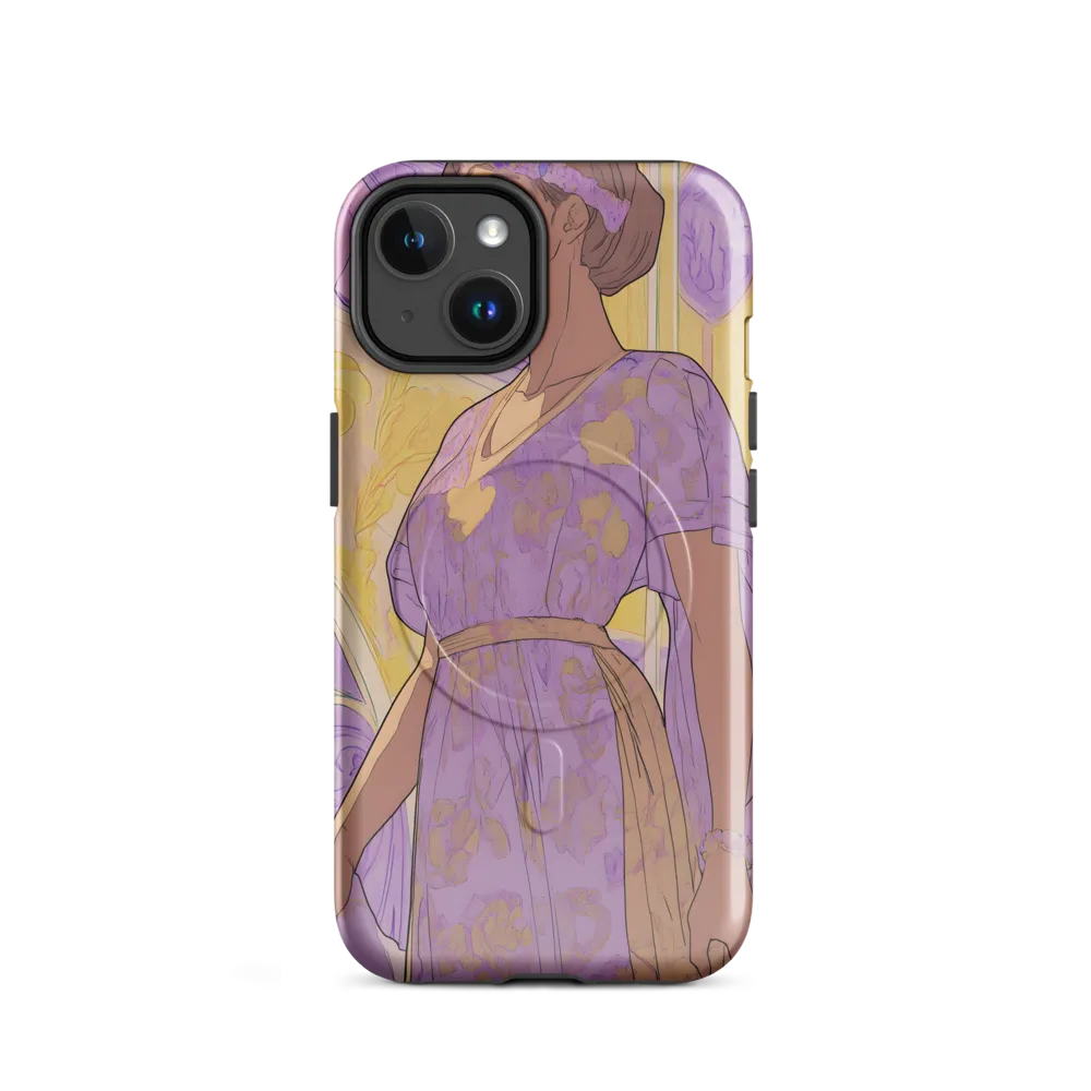 Elegance in Floral Harmony | Phone Case |  14 | MagSafe® Tough Case | Glossy