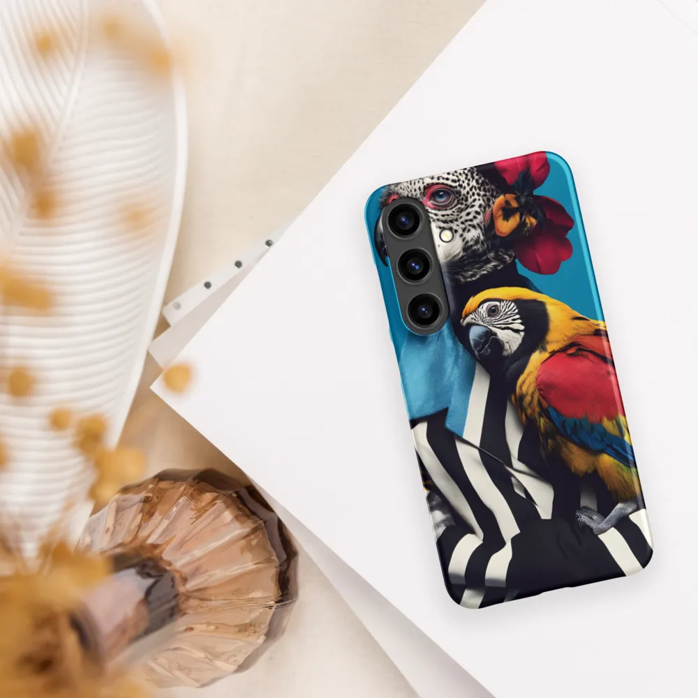Vibrant Fusion of Flora and Fauna | Phone Case |  S24 Plus | Snap Case | Matte