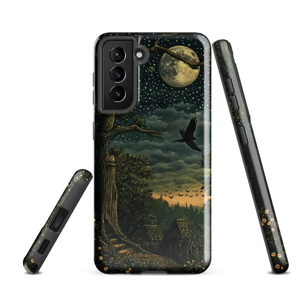 Mystical Nightscape Under the Full Moon | Phone Case |  S21 FE | Tough Case | Glossy