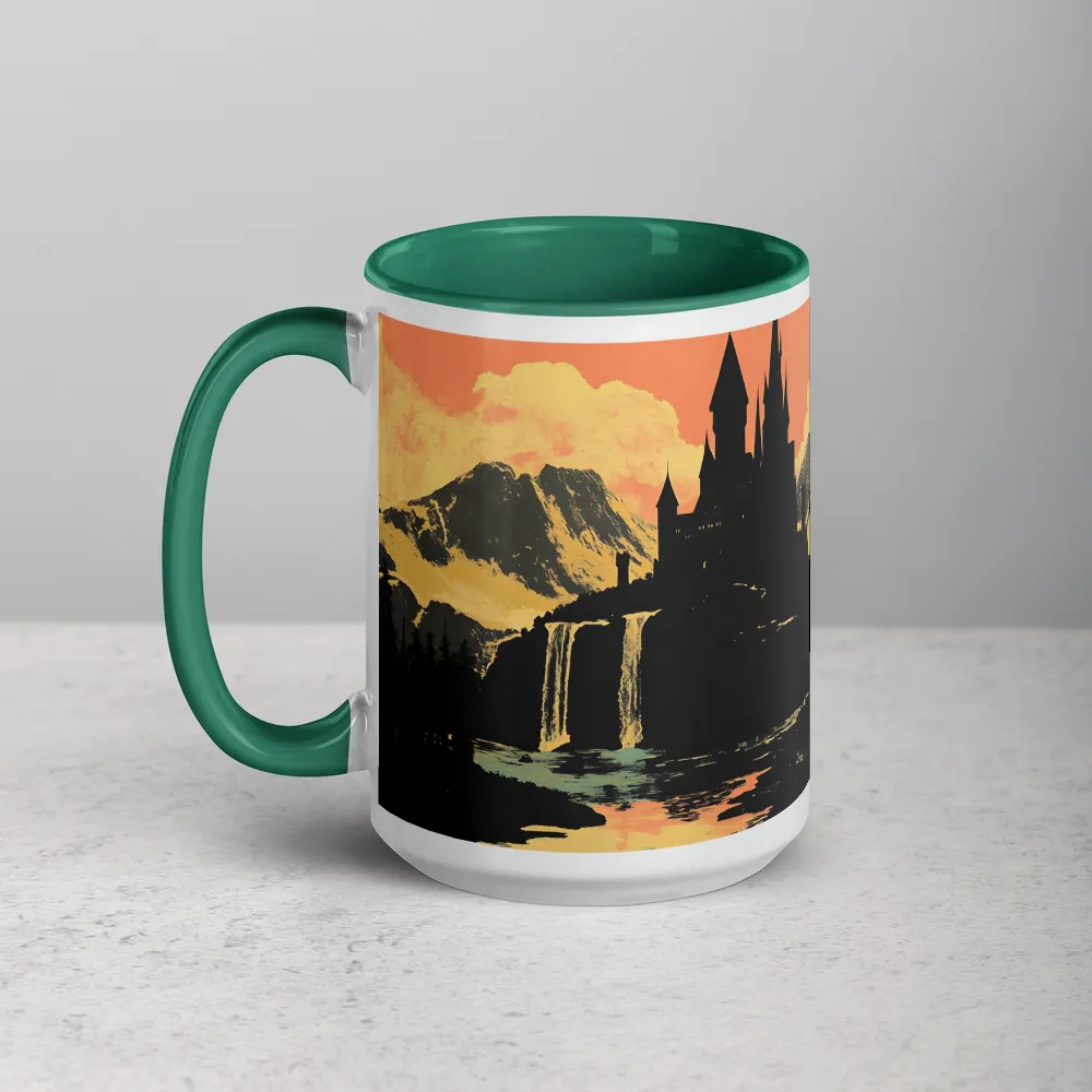 Silhouette Castle over the Falls