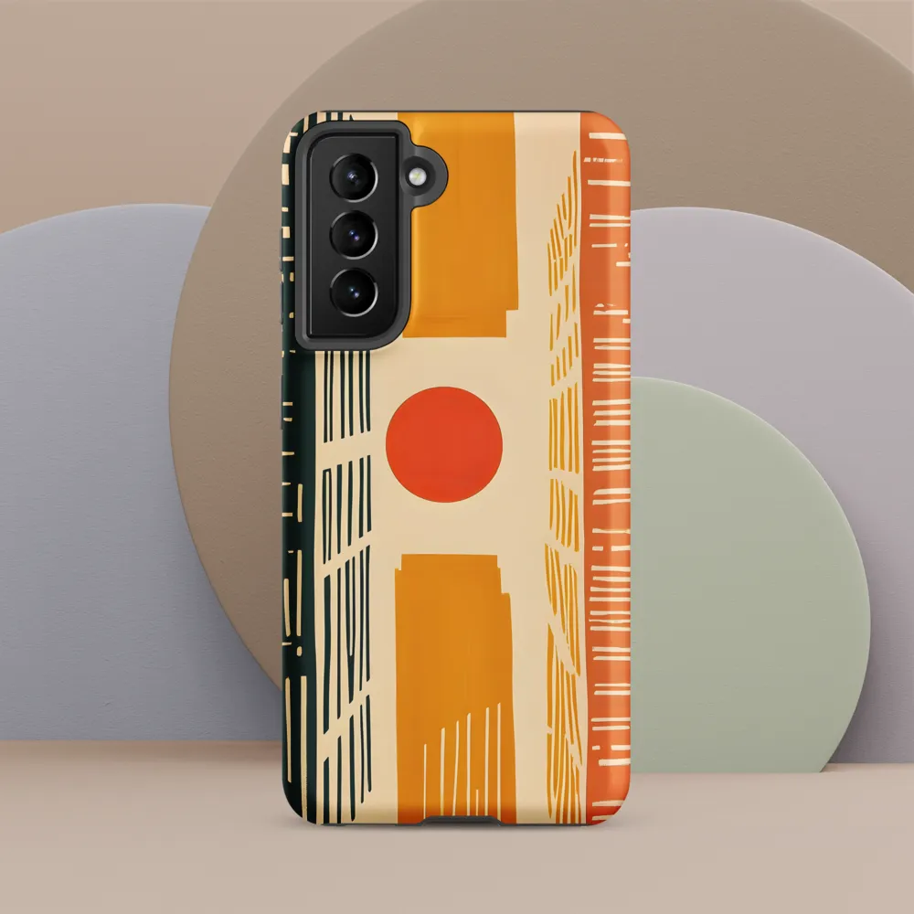 Urban Harmony: A Geometric Sunrise