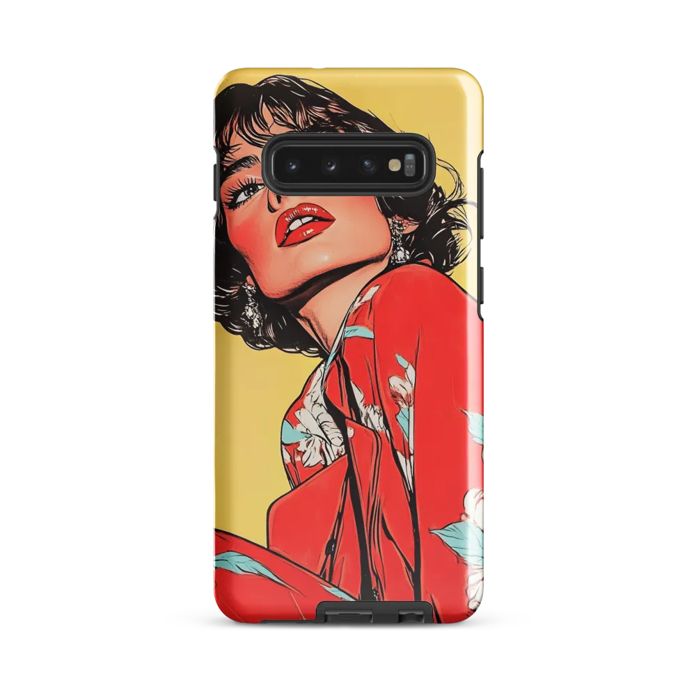 Striking Elegance in Pop Art | Phone Case |  S10 Plus | Tough Case | Glossy