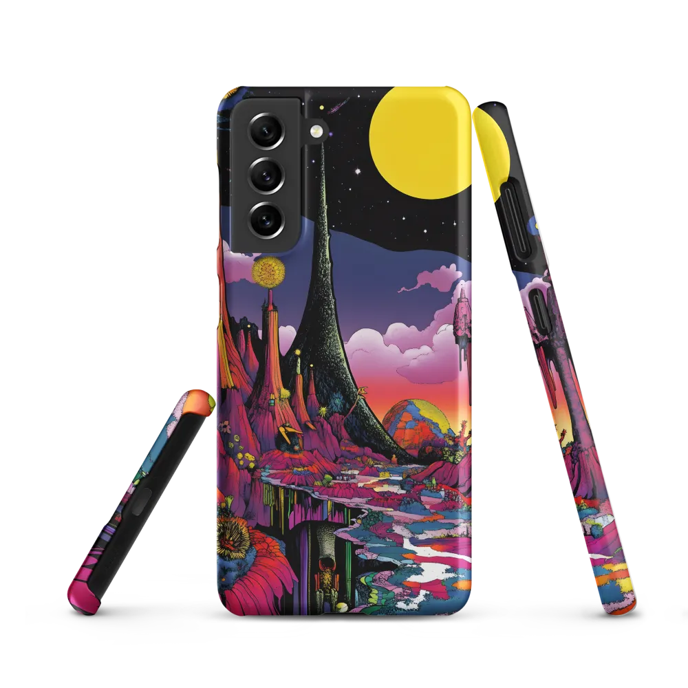 Celestial Dreams: A Journey Through an Alien Landscape | Phone Case |  S21 | Snap Case | Matte