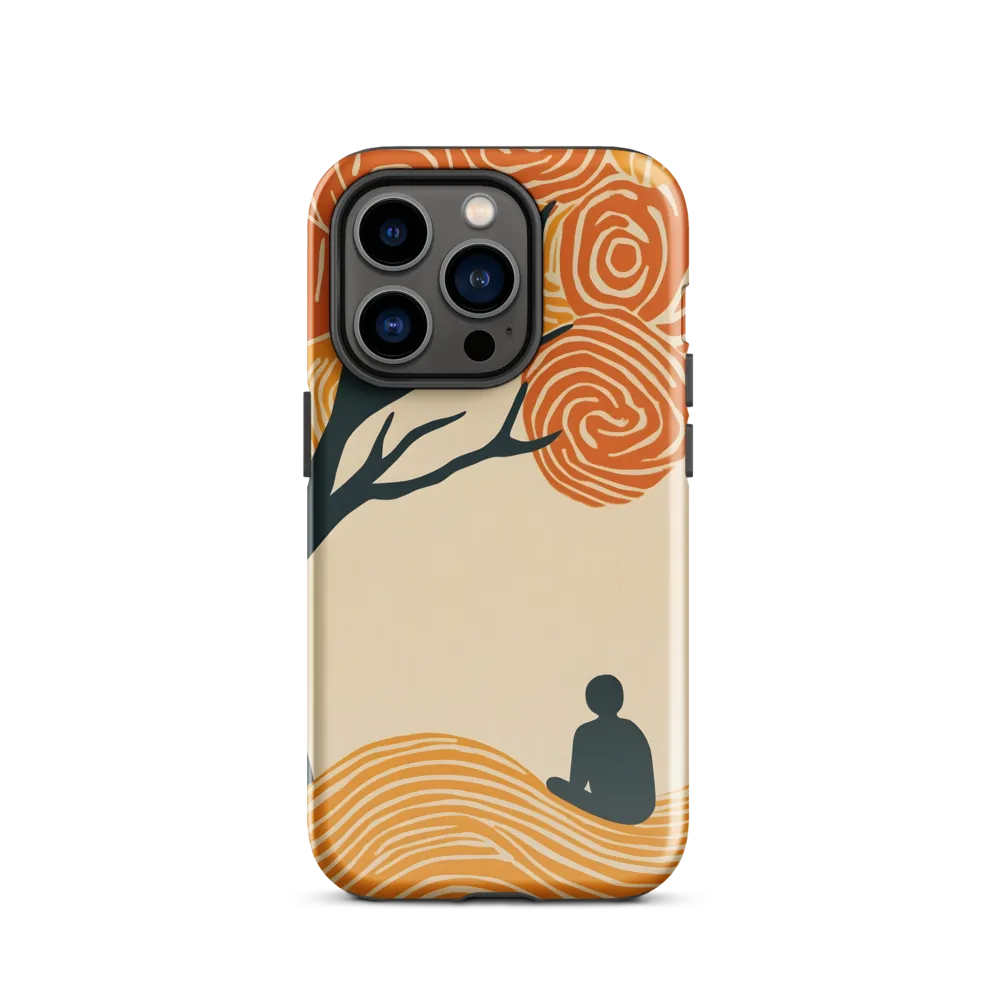 Silent Reflections under Swirling Leaves | Phone Case |  14 Pro | Tough Case | Glossy