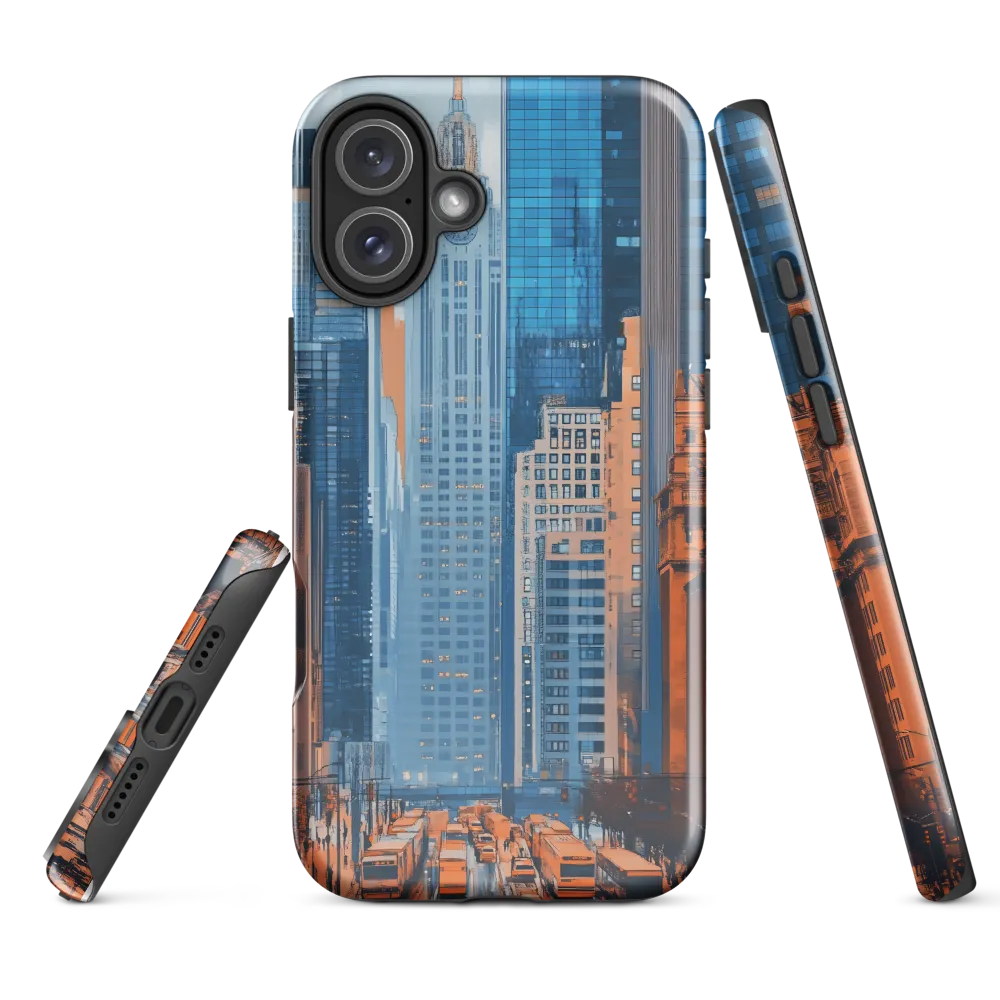 Urban Symphony in Blue and Orange