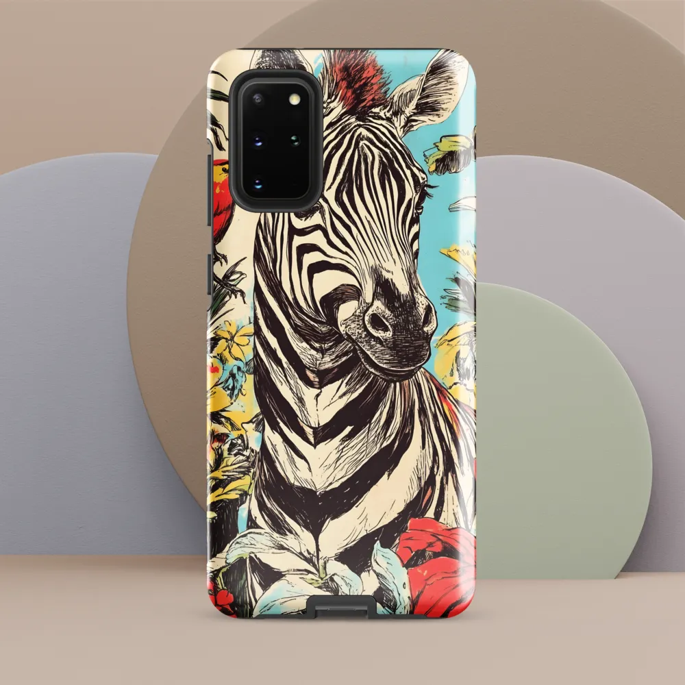 Zebra in Tropical Reverie