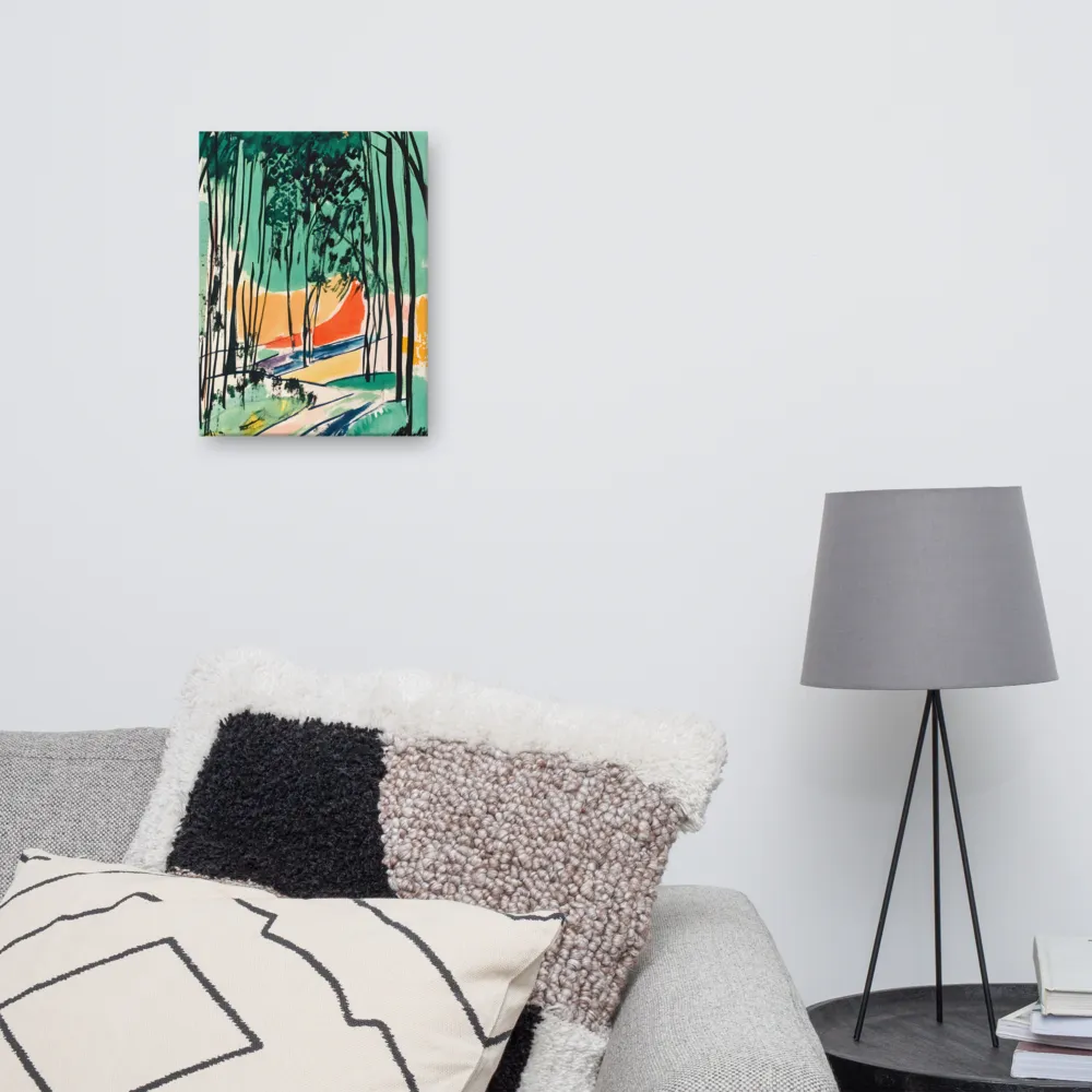 Winding Path Through the Forest | Canvas | 12″×16″