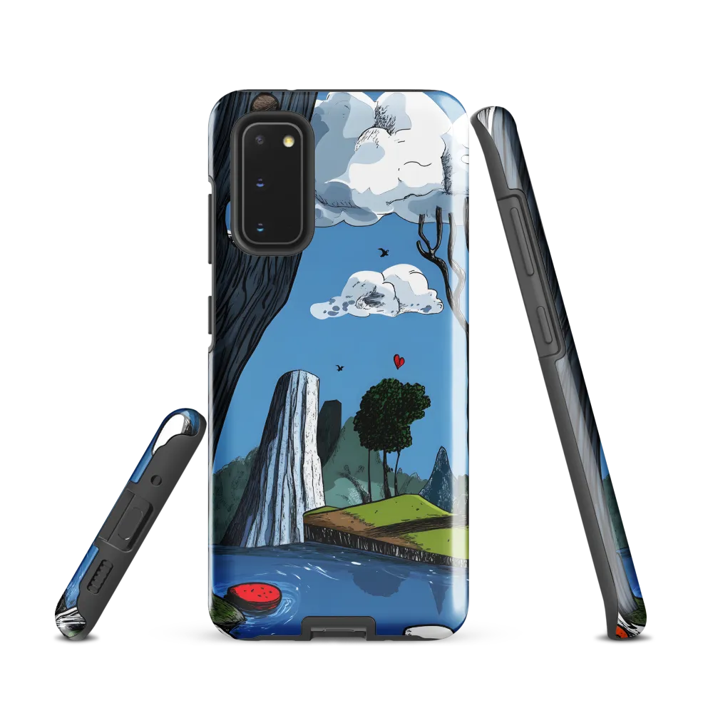 Whimsical Cliffside Reflections