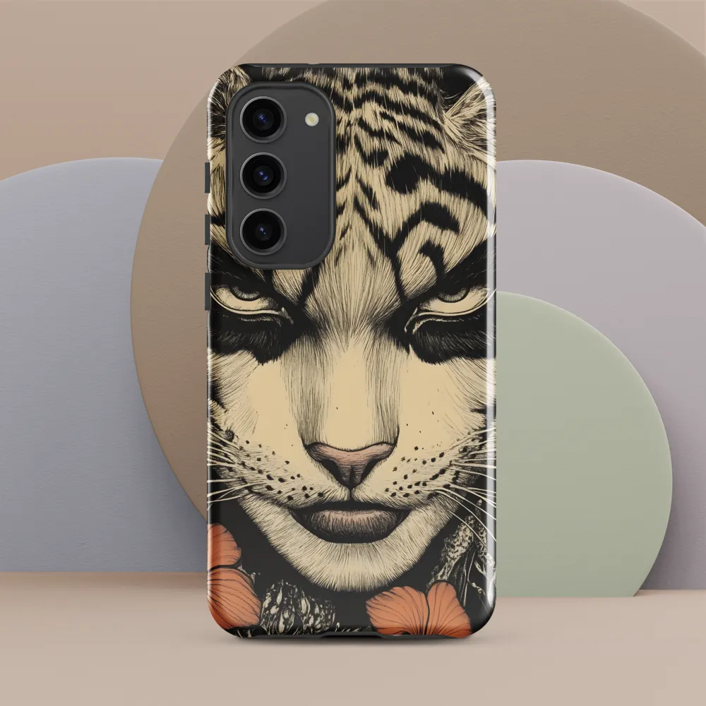 Feline Majesty: The Human-Leopard Connection | Phone Case |  S23 Plus | Tough Case | Glossy