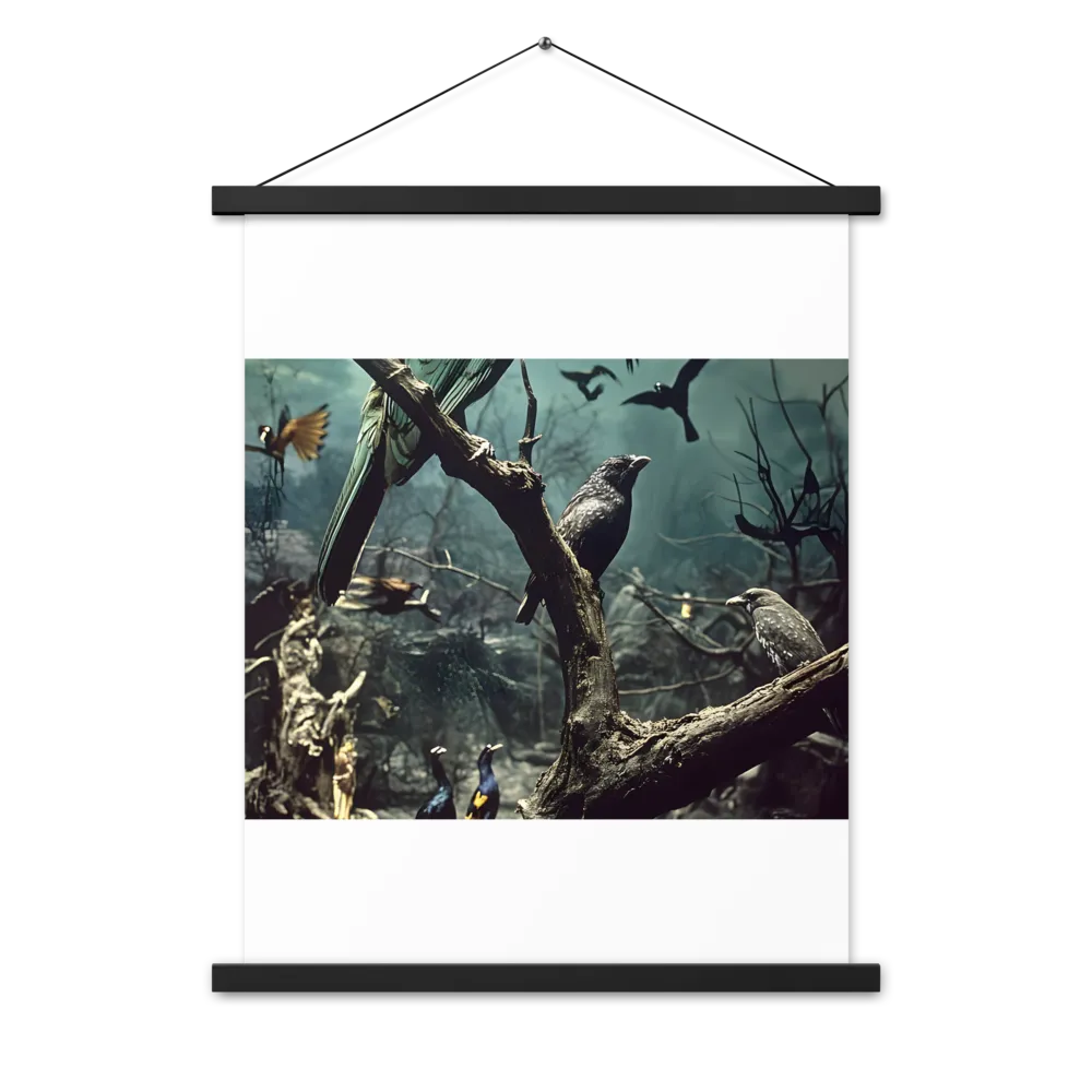 Whispers of the Avian Realm | Poster With Black Wood Hanger | 18″×24″