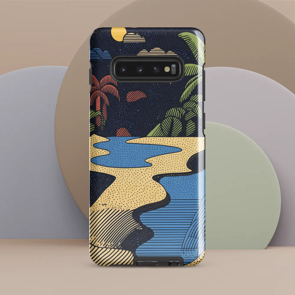 Whimsical Nightscape | Phone Case |  S10 Plus | Tough Case | Glossy