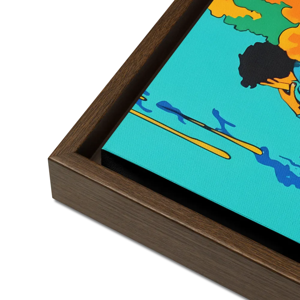 The Artist Within | Canvas with Brown Frame | 12″×12″