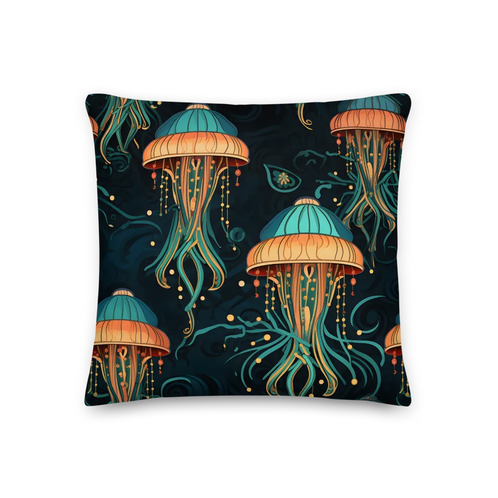 Symphony of Jellyfish | Pillow | 18″×18″