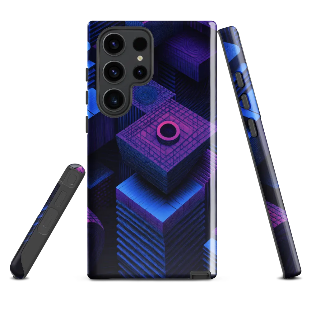 Geometric Dreams in Blue and Purple
