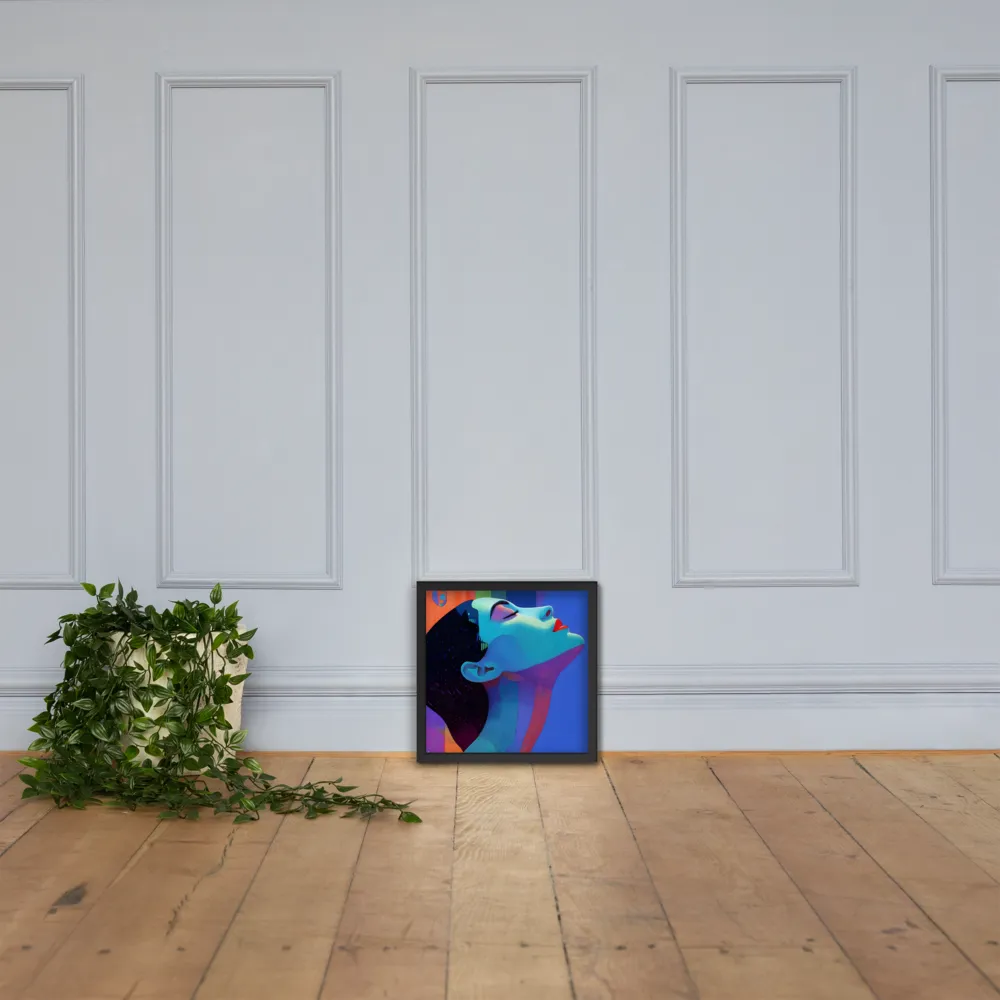 Ethereal Reverie | Poster with Black Frame | 14″×14″