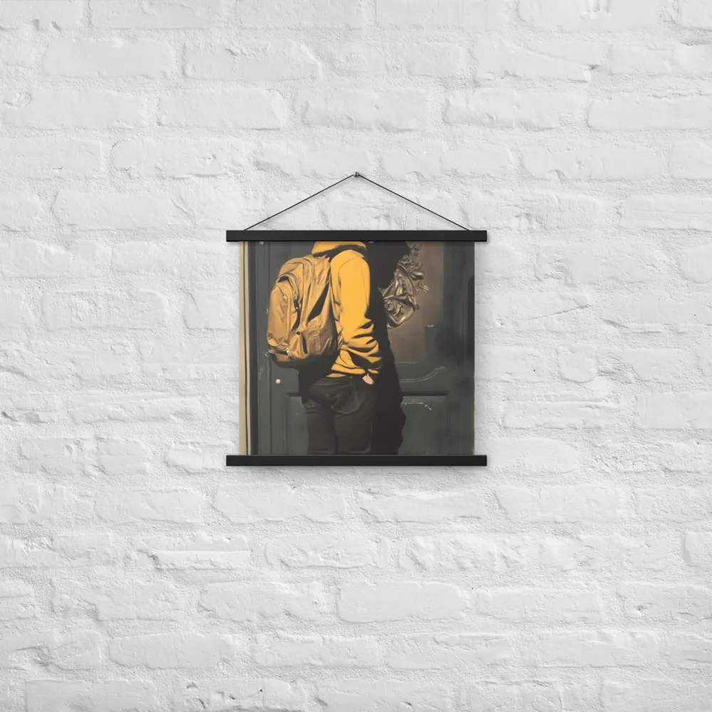 Silent Reflection | Poster With Black Wood Hanger | 18″×18″