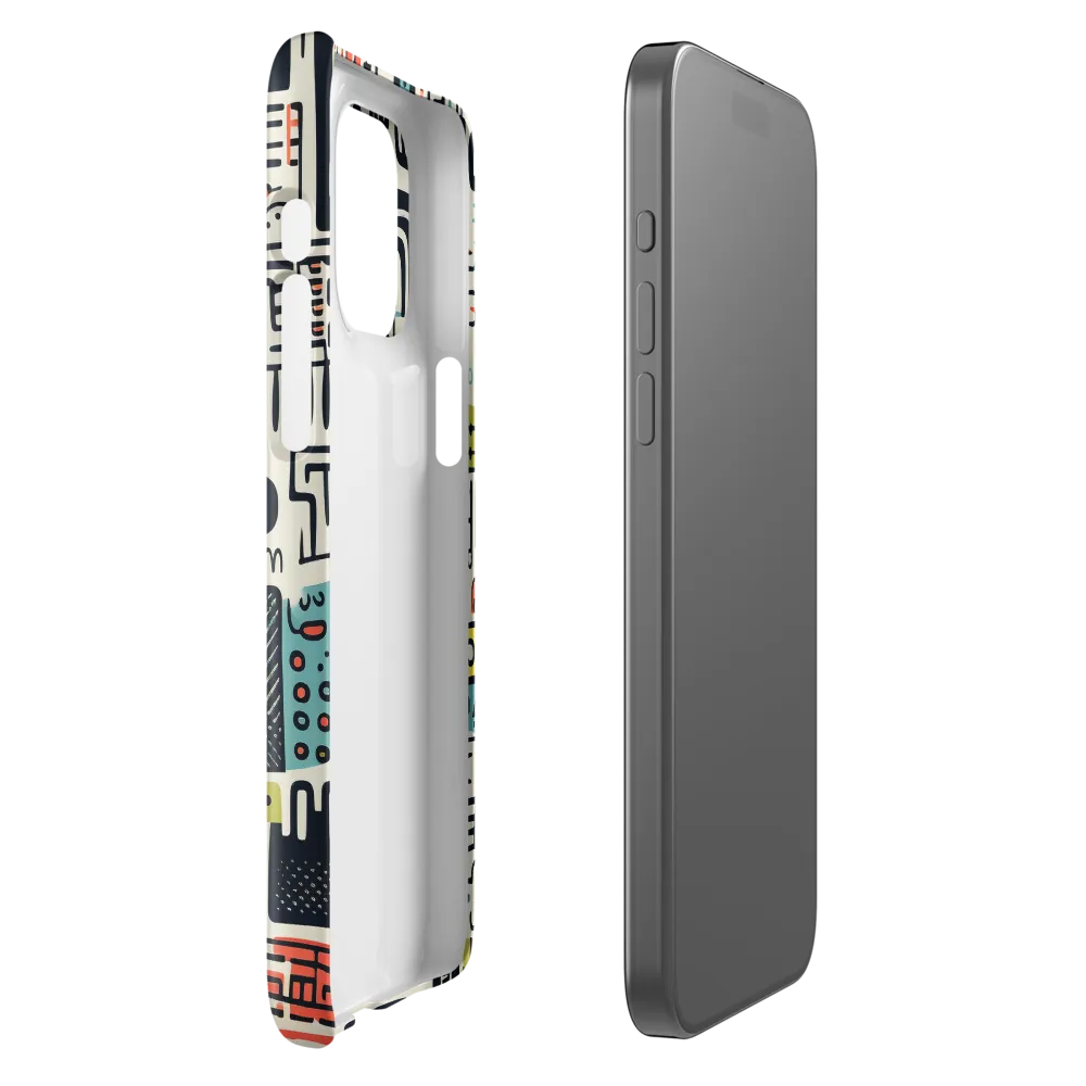 Urban Whimsy: A Playful Cityscape | Phone Case |  15 Pro Max | Snap Case | Glossy