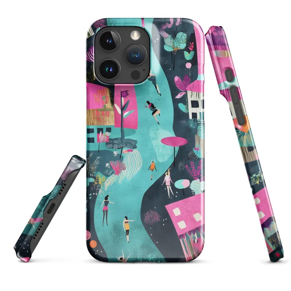 Whimsical Journey Through a Vibrant Landscape | Phone Case |  16 Pro Max | Snap Case | Glossy