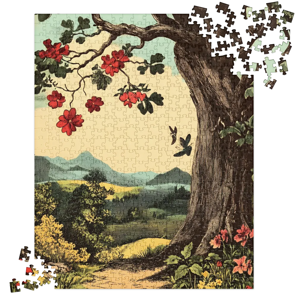 Whispers of a Vintage Landscape | Jigsaw Puzzle | 520 pieces