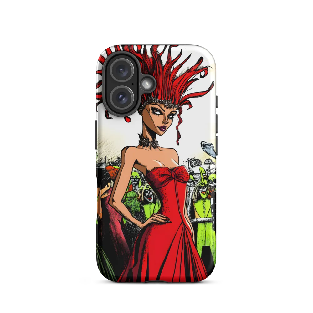 Fiery Elegance: A Fashion Statement | Phone Case |  16 | Tough Case | Matte