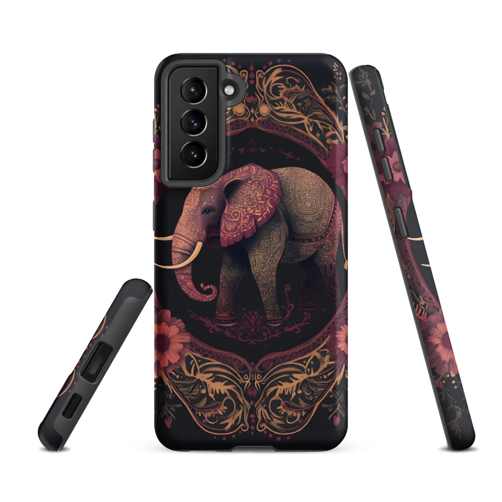 Regal Reverie: The Ornate Elephant | Phone Case |  S21 FE | Tough Case | Matte