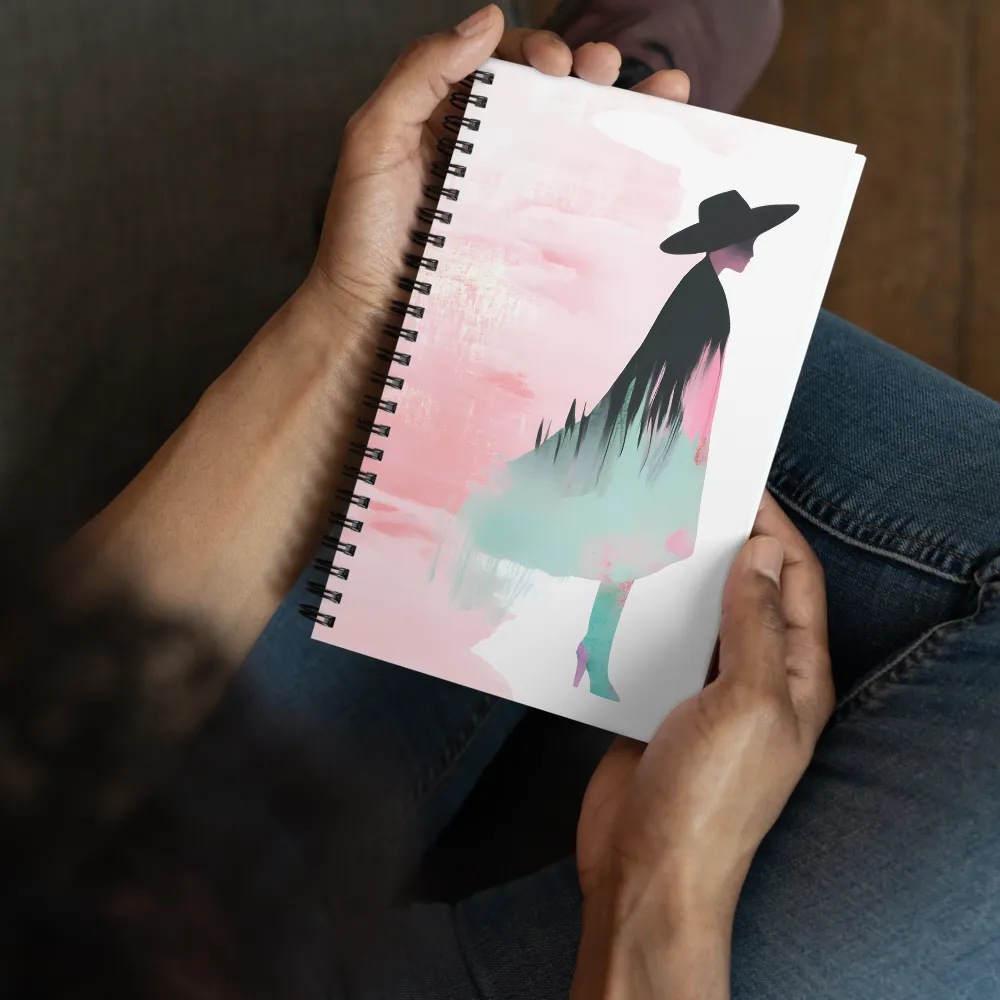 Elegance in Silhouette | Spiral Notebook