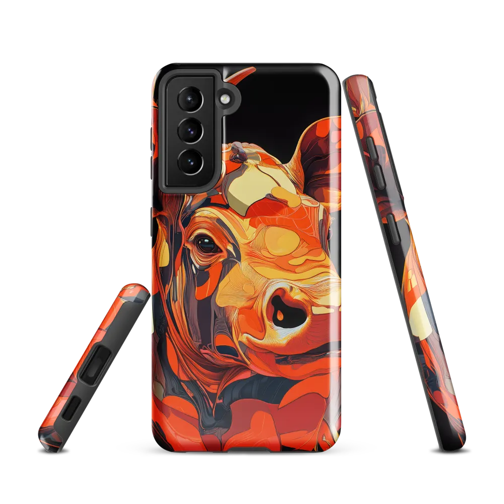 Modern Serenade: The Vibrant Cow