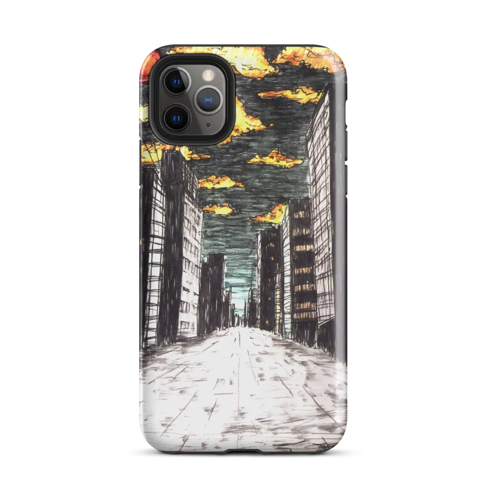 Eclipsed Cityscape | Phone Case |  11 Pro Max | Tough Case | Glossy