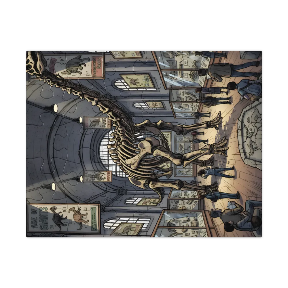 Hall of Giants 
 Jigsaw Puzzle in Tin Box