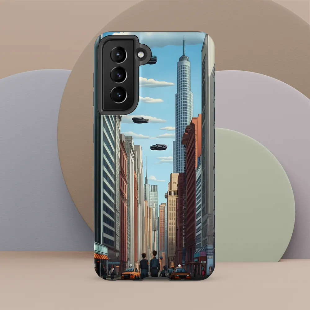 Futuristic Stroll through the Urban Skyline